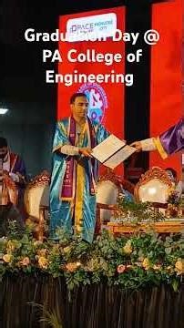 Graduation day at PA College Of Engineering, Manglore. #college #engineering #students