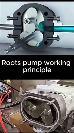 Roots Pump Working Principle Explained! ⚙️ #shortsyoutube