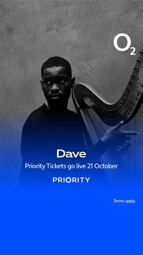 Get Priority Tickets to see Dave across the UK in March 2026 | O2