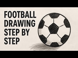 How to draw a Football Step by Step | Easy football Sketch for Beginners/ #artvideo