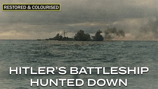When the Bismarck was hunted down across the Atlantic