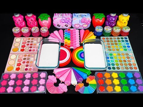 HELLO KITTY SLIME SHOWDOWN 🌈 92 Minutes Satisfying Slime Mixing with Glitter Charms & Piping Bags