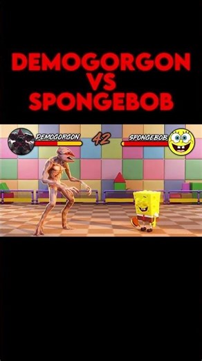 DEMOGORGON VS SPONGEBOB #animation #cartoon #shorts