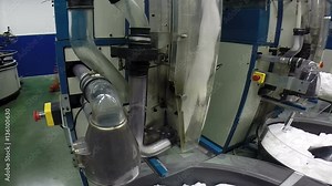 Emergency Stop Buttons clearly marked with bright colors in a visible place on the industrial machines