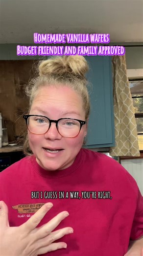 Utilizing the 24 hours I have in my day to make vanilla wafers! They cost less, taste better and keep your grocery budget and your kids happy! #stretcheverydollar #stretchyourgrocerybudget #moneysavingmeals #cookingfromscratch #cookingonabudget 1/2 cup of softened butter(1 stick) 1 1/4 cups of powdered sugar 1/2 tbsp (yes, TABLESPOON) of vanilla extract 2 eggs 1 cup  about 2 tbsp of flour 1/4 tsp of salt 1/4 tsp of baking soda Bake @ 325F for 15-18 min (watch closely)