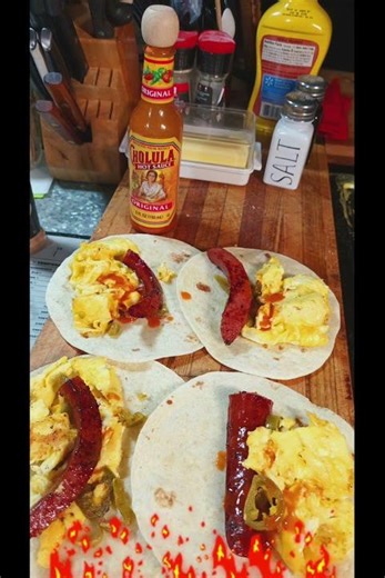 Flaming cartoons & Tacos
