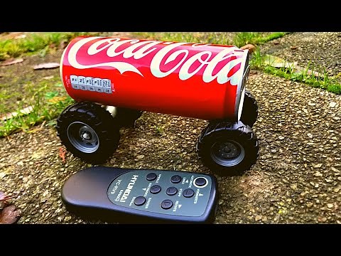 Comment faire une voiture en canette | voiture télécommandée