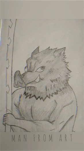 Drawing Hashibira Inosuke#anime #drawing