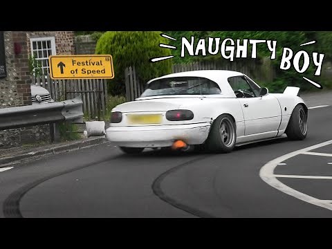 LOUD Cars WAKE UP Sleepy Village Leaving a Car Show!
