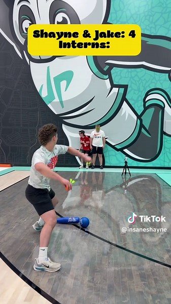 Dude Perfect: Pros vs. The Interns in Dodgeball