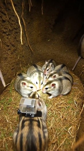 WHAT IS THIS HAMSTER HIDING IN A HOLE? #hamster #hidingplaces