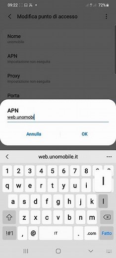 1mobile configurazione