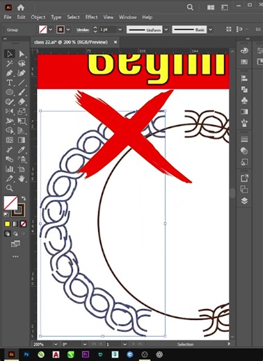 🔥 Pattern Brush Circle Design in Illustrator