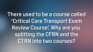 2 New Courses Available Now! Jeff is here to explain why we transitioned from a Critical Care Transport Exam Review Course to a CFRN Exam Review Course and a CTRN Exam Review Course. Ready to sign up? You can do so in the links below. CFRN: https://solheim-enterprises.teachable.com/p/cfrn2025 CTRN: https://solheim-enterprises.teachable.com/p/ctrn2025 More Info: https://www.solheimenterprises.com/ | Solheim Enterprises | Facebook