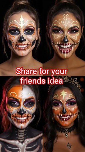 idea makeup halloween skeleton scary tutorial#halloween #skeleton #scary