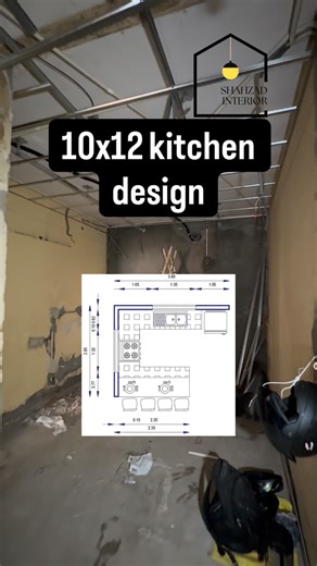 Shahzad | interior designer | How to design a 10/12 size kitchen in a budget-friendly way ....🤔.... Try new things✅When designing a kitchen, it’s essential to take... | Instagram