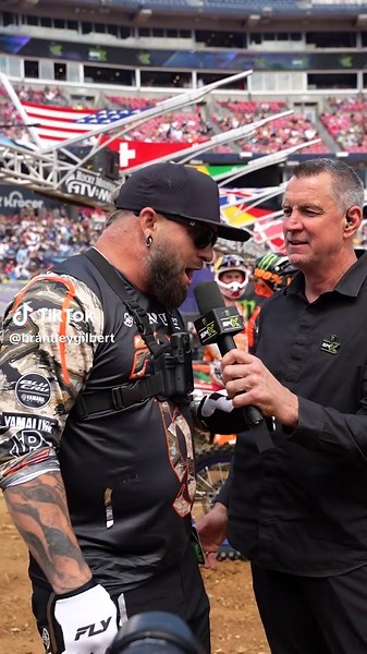 GENTLEMEN, START YOUR ENGINES! It was a true privilege and honor to serve as the Grand Marshal for round 13 of @SupercrossLIVE in Nashville this past weekend… I’ve got even ever deeper respect for the sport 🔥🤘
