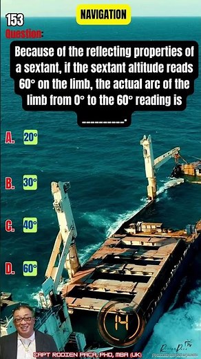 153 SEXTANT Index error (Marine Nautical Reviewer)