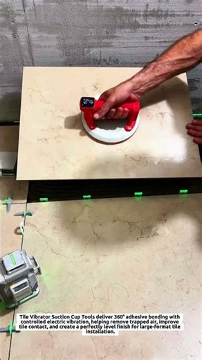 Tile Suction Cup Tools Improve 360° Tile Positioning for Large Format Installation