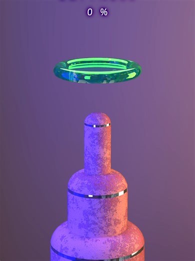 0% to 100% disk falling — 3D Soft Body Simulation in Houdini #blender3d #3dart #3danimation #satisfying #satisfyingvideo #cinema4d #simulation #houdini