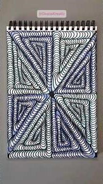 Relaxing Doodle Tutorial Zentangle Art #art #drawing #inspiration #zentangle #doodle #shorts