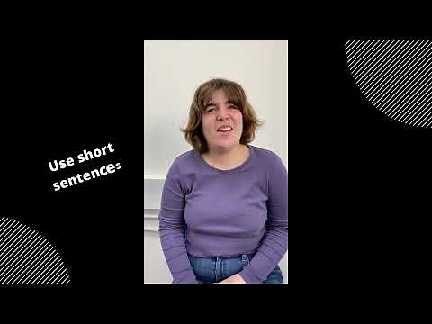 Top tips for communicating with people with a learning disability and/or autism