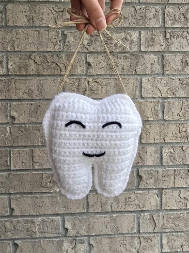 Crochet Tooth Fairy Pillow With Back Pocket and Hanging Loop. - Etsy