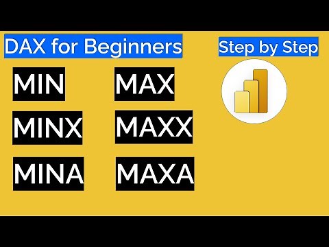 Power BI DAX for Beginners: MIN, MAX, MINX, MAXX, MINA, MINX