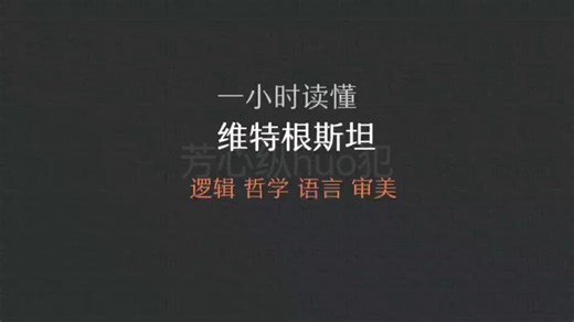 极简读懂维特根斯坦：逻辑、语言、美学、心理现象一网打尽｜值得收藏