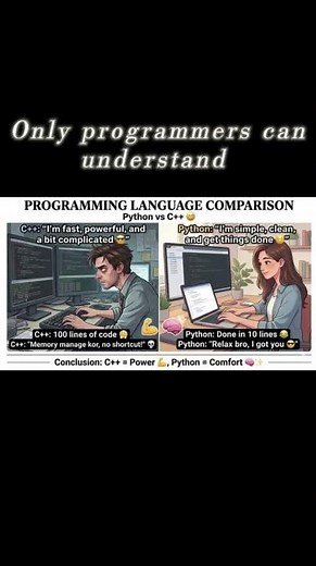 c++ vs python which is better #pythonprogramming #pythonvscplusplus ‪@CodeWithHarry‬