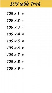 109 table trick !!