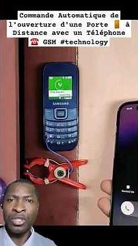 Commande Automatique de l'ouverture d'une Porte 🚪 à Distance avec un Téléphone ☎️ GSM #technology #2