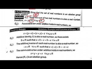 Show that the set of real numbers is an abelian group under addition | Group Theory | Farhan Younas