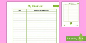 Teacher Planner Class List  Overview