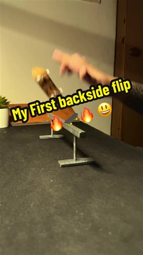 My First Backside Flip Challenge with Fingerboarding