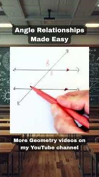 Angle Relationships Made Easy #geometry #mathhelp #eoc #mathteacher #parallellines #transversal
