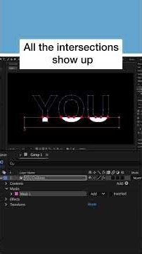 Quick tutorial: Find Intersections on a shape layer in After Effects 🔴