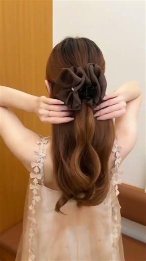 Elegant Double-Sided Bow Hair Clips - Chic Ponytail Holders & Bun Makers for Women, Fabric,