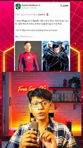 Tobey Maguire Spiderman Vs X men in Avengers Doomsday 🔥#mcu #shorts