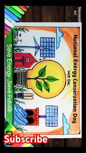Top 6 poster making ideas on Save Energy Save Earth / Energy Conservation Day drawings #art #shorts
