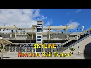 [4K] Skyline - Honolulu Rail Transit on 5/8/24 in Honolulu, Oahu, Hawaii