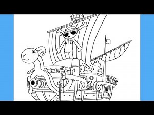 HOW TO DRAW GOING MERRY - ONE PIECE