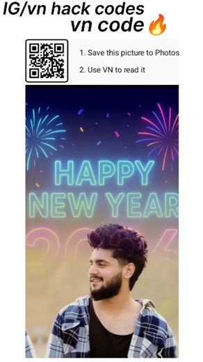 Vn Template on Instagram: "USE THIS SOUND Step 1: Take a screenshot of this reel Step 2: Open VN Video editor app Step 3: Click on the in top of right corner Step 4: Scan the Screenshot & click on the download/use Step 5: Selected your photos and export video #vn hack codes"