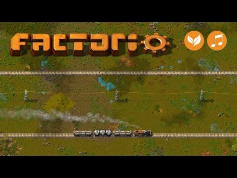 FACTORIO Ambience | Relaxing Trains in Nature | Music & Railway Sounds
