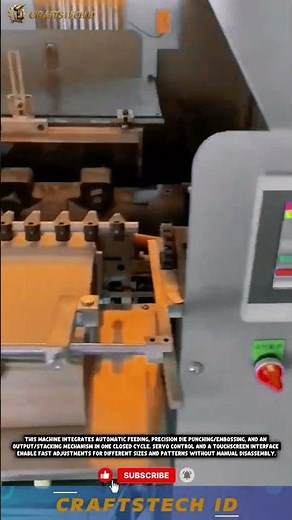 **Automatic Punch & Stamp Machine for Cardboard** #automaticmachine #industrialtechnology #tech