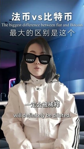 The difference between fiat and bitcoin. 法币和比特币的区别 #bitcoin #web3