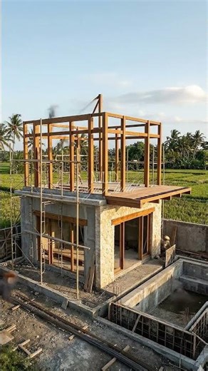 🌿 Watch us build it step-by-step! Let me know if you prefer the exposed brick or the wood paneling!