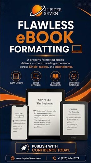 Flawless eBook Formatting. Jupiter Seven.