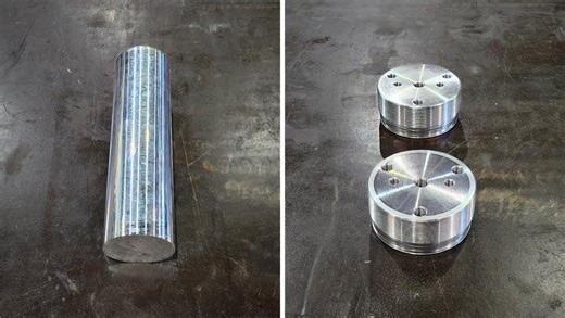 Saving the CAT 24M accumulator — machining the stubborn cap