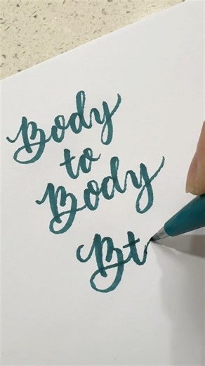 Body to Body - @BTS #calligraphy #lettering #music #fyp